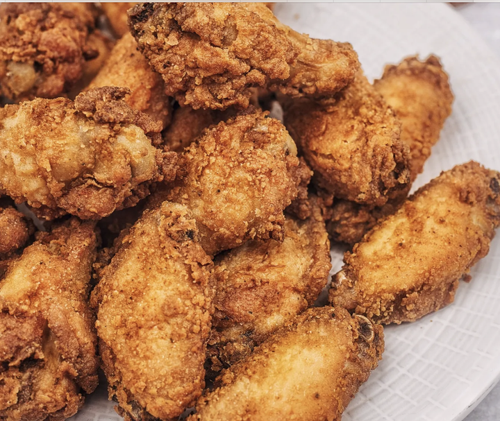 Freshly fried jumbo chicken wings from B-More Mojo